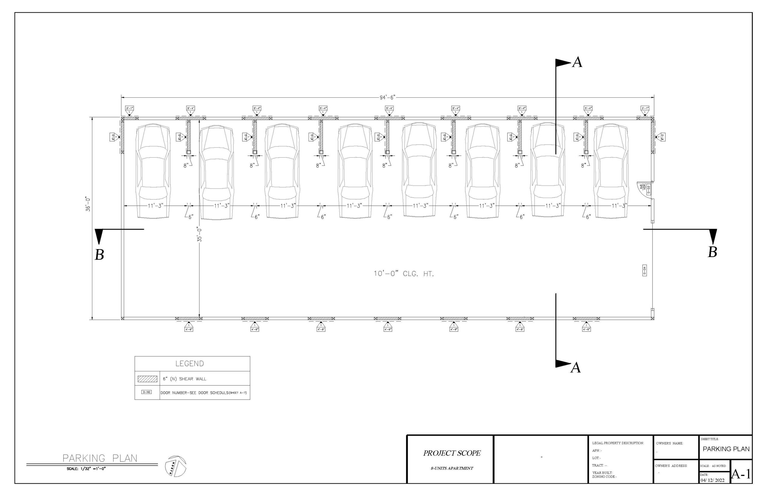 8 Unit Apartment Building - RaadArc Design